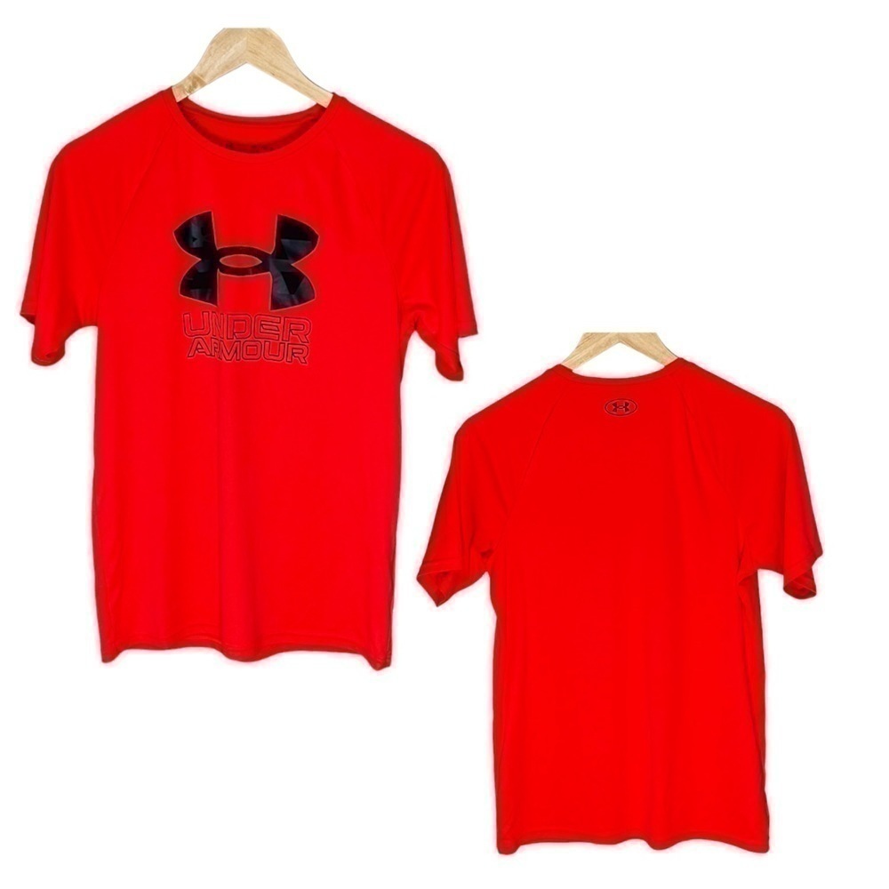 Under Armour Bright Orange DriFit Shirt, Youth X-Large